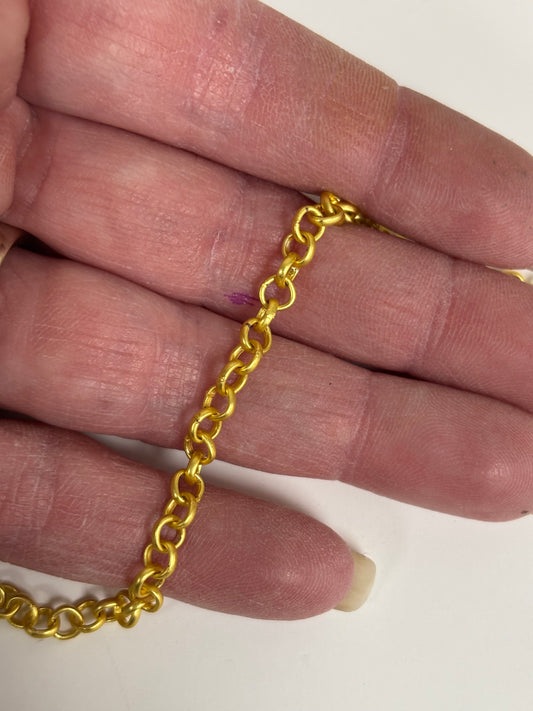 Chain: Gold-Plated Rolo 4mm