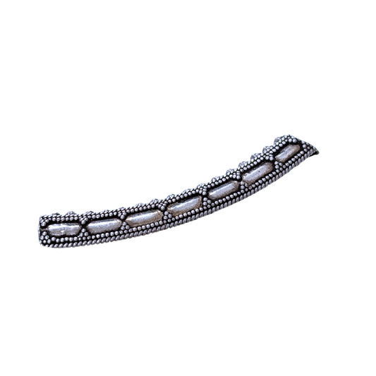 2" Bali .925 Sterling Silver Curved Tube