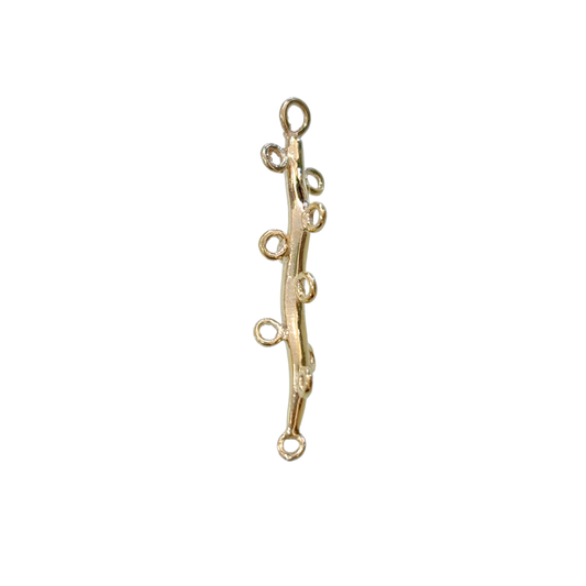 10-Loop Gold Plated Branch Connector Stick – 1.25"
