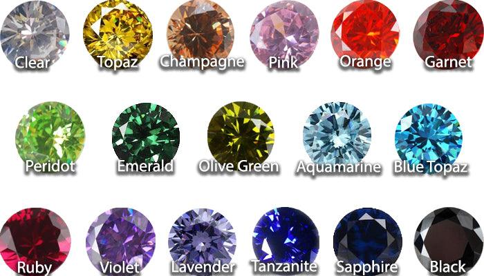 Cubic Zirconia CZ 6mm Round - ClayRevolution