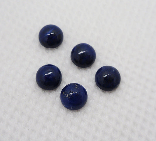 Lapis Lazuli Cabochon Round 5mm - ClayRevolution