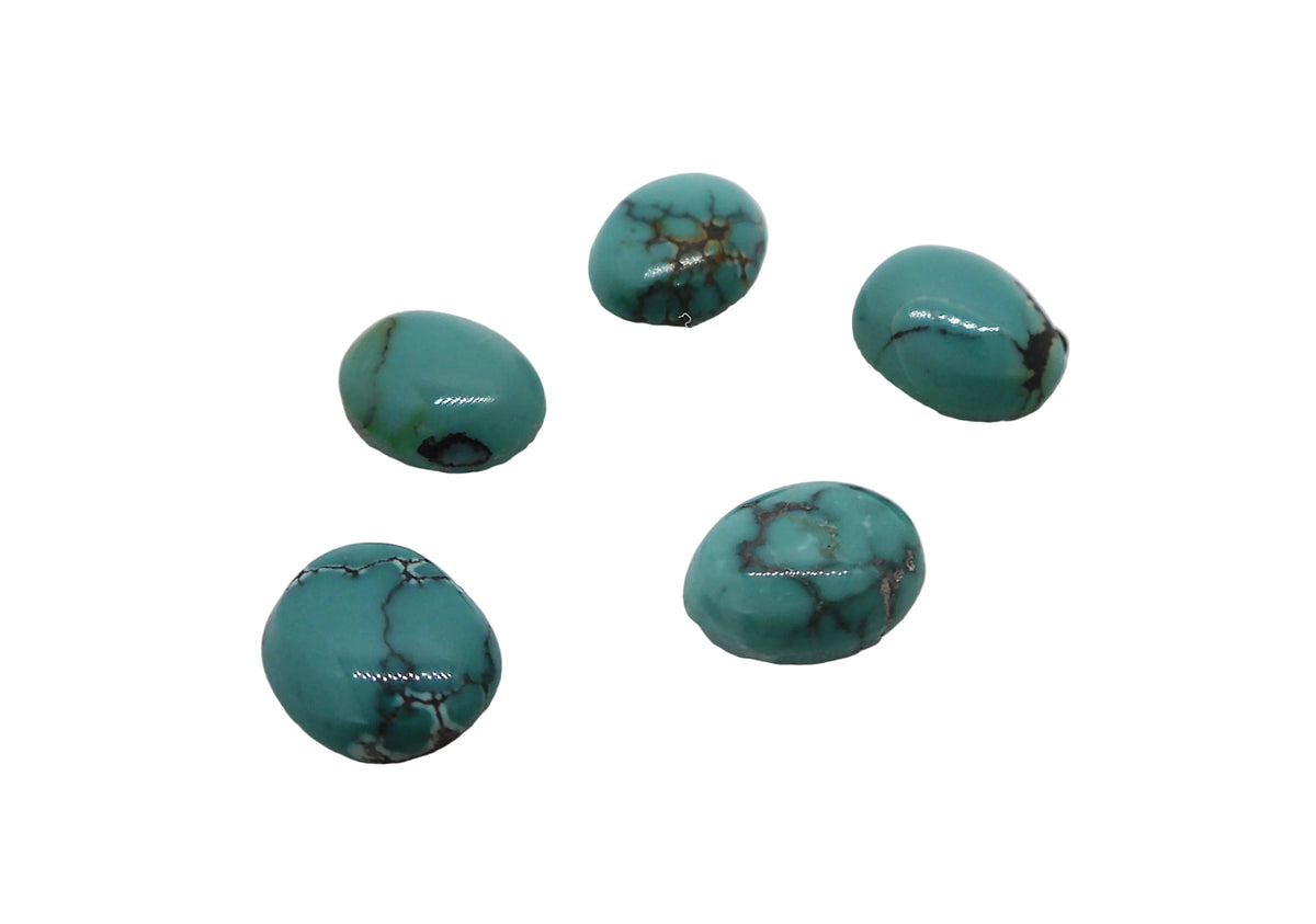 Turquoise 8x10mm Oval Cabochon - ClayRevolution