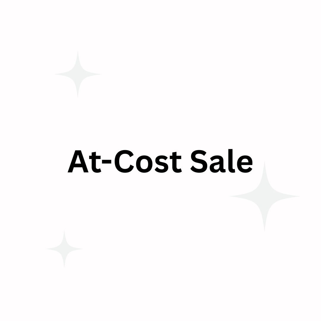At-Cost Sale - While Supplies Last