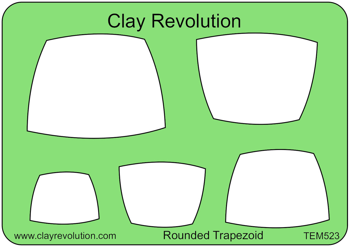 Rounded Trapezoid Template - Clay Revolution