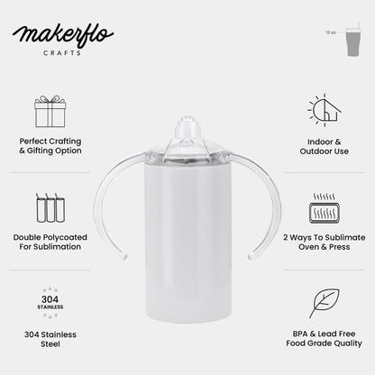 12oz Straight Sippy Cup Duo - Clay Revolution