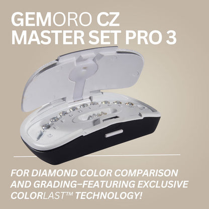 CZ Master Set Pro 2 1.00CT Stone Set (With Organizing Case) by GEMORO