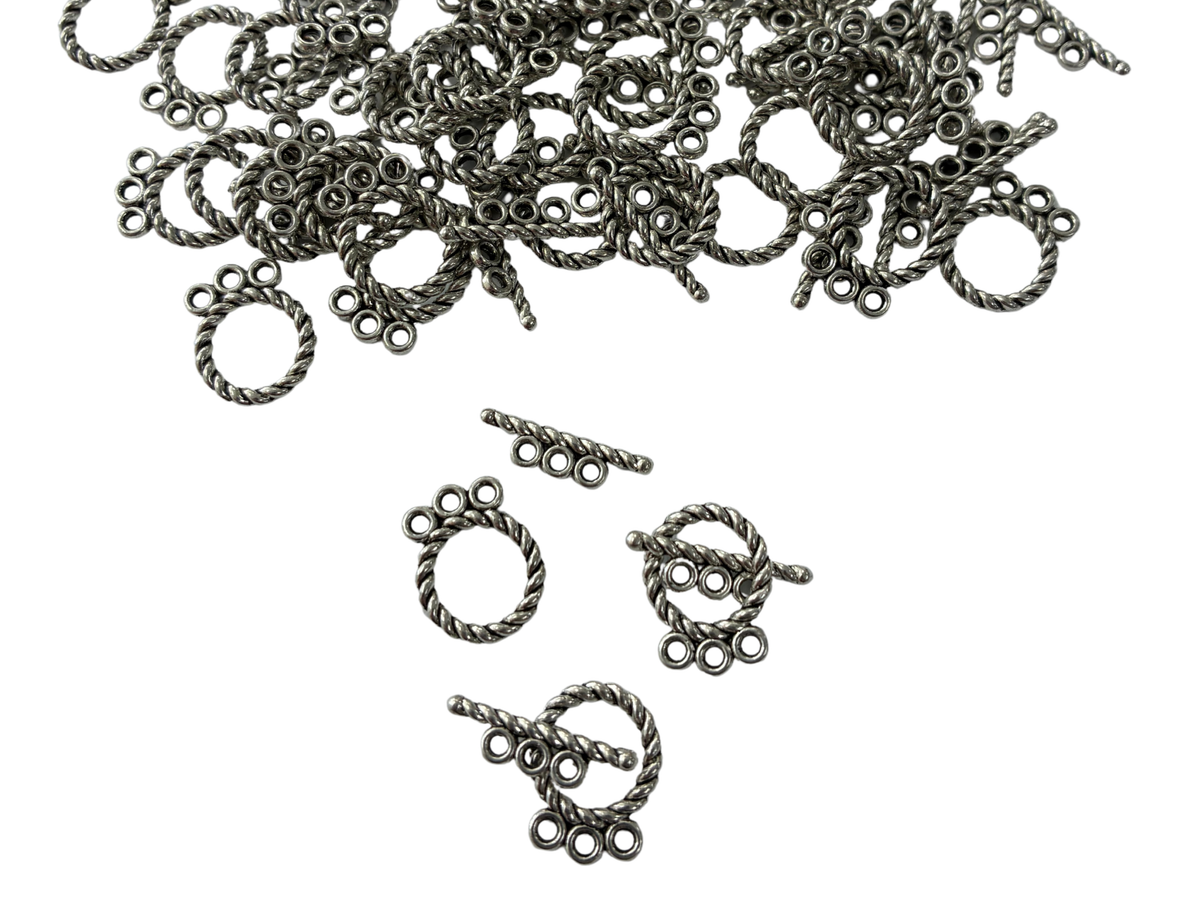Toggle Clasp Set – Round Ring & T-Bar