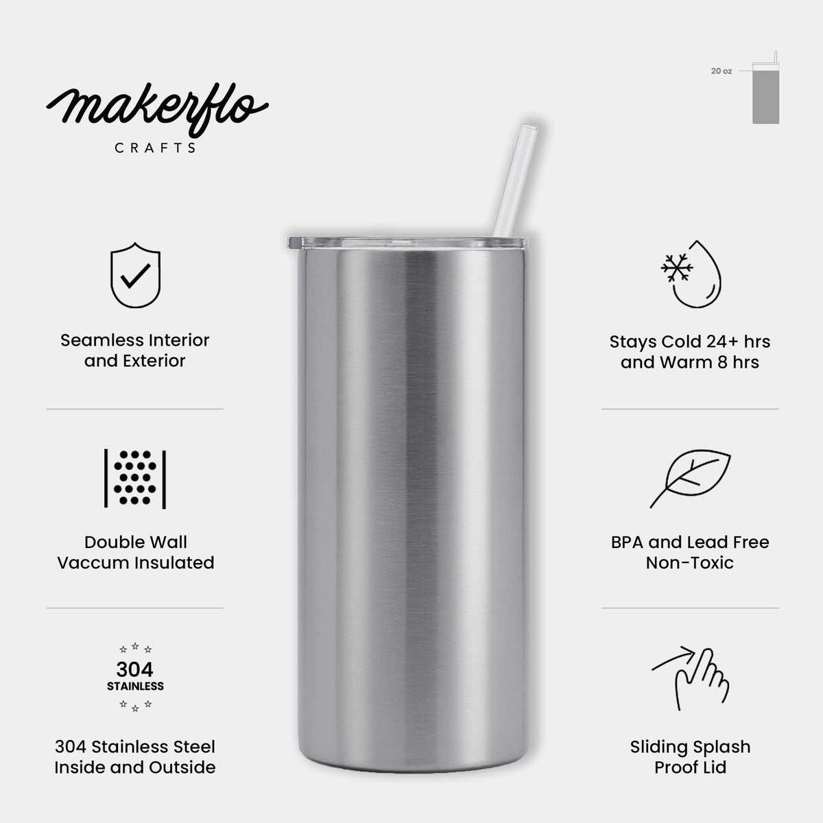20oz Thick Tumbler - Clay Revolution