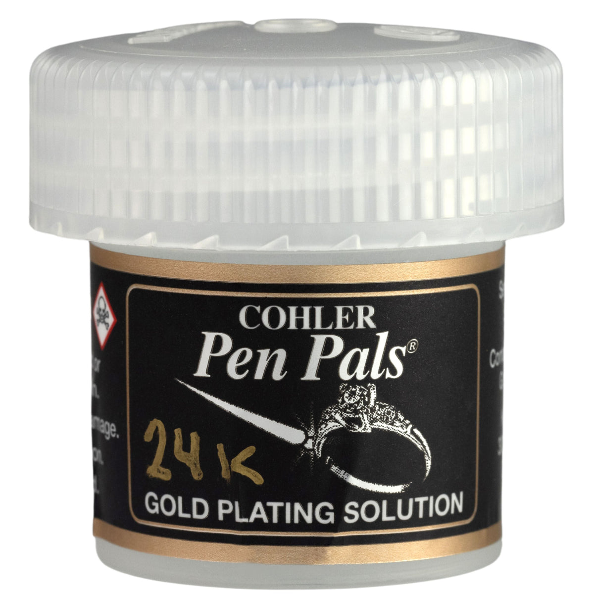 Cohler Gold Pen Plating Solution, 1oz jar, by Krohn Industries - Clay Revolution