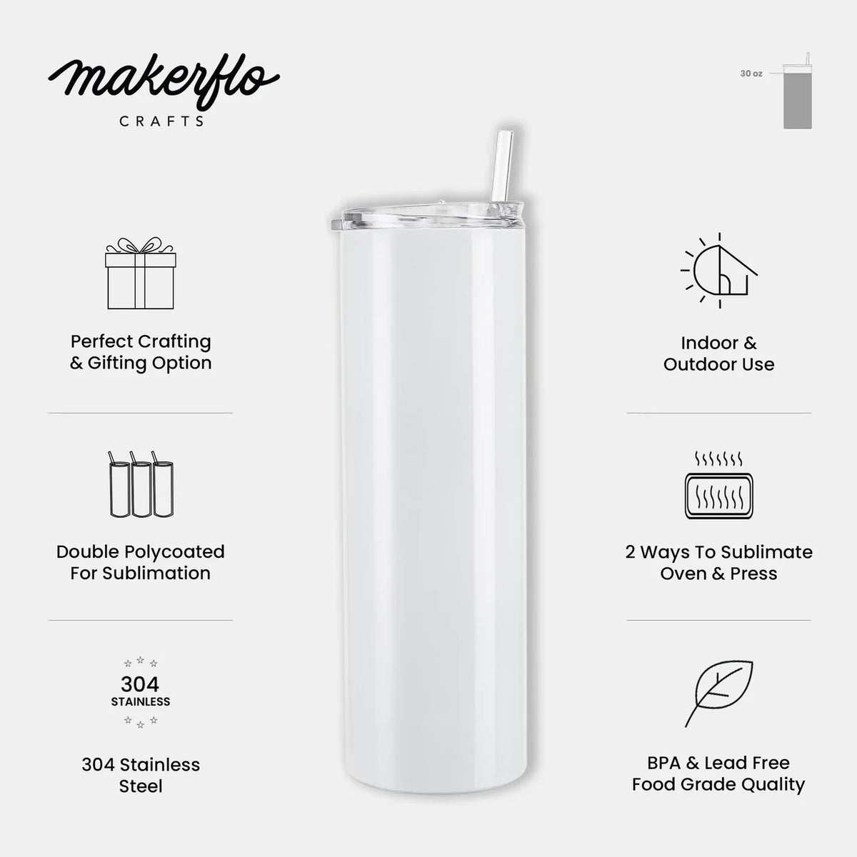 30oz Skinny Tumbler - Clay Revolution