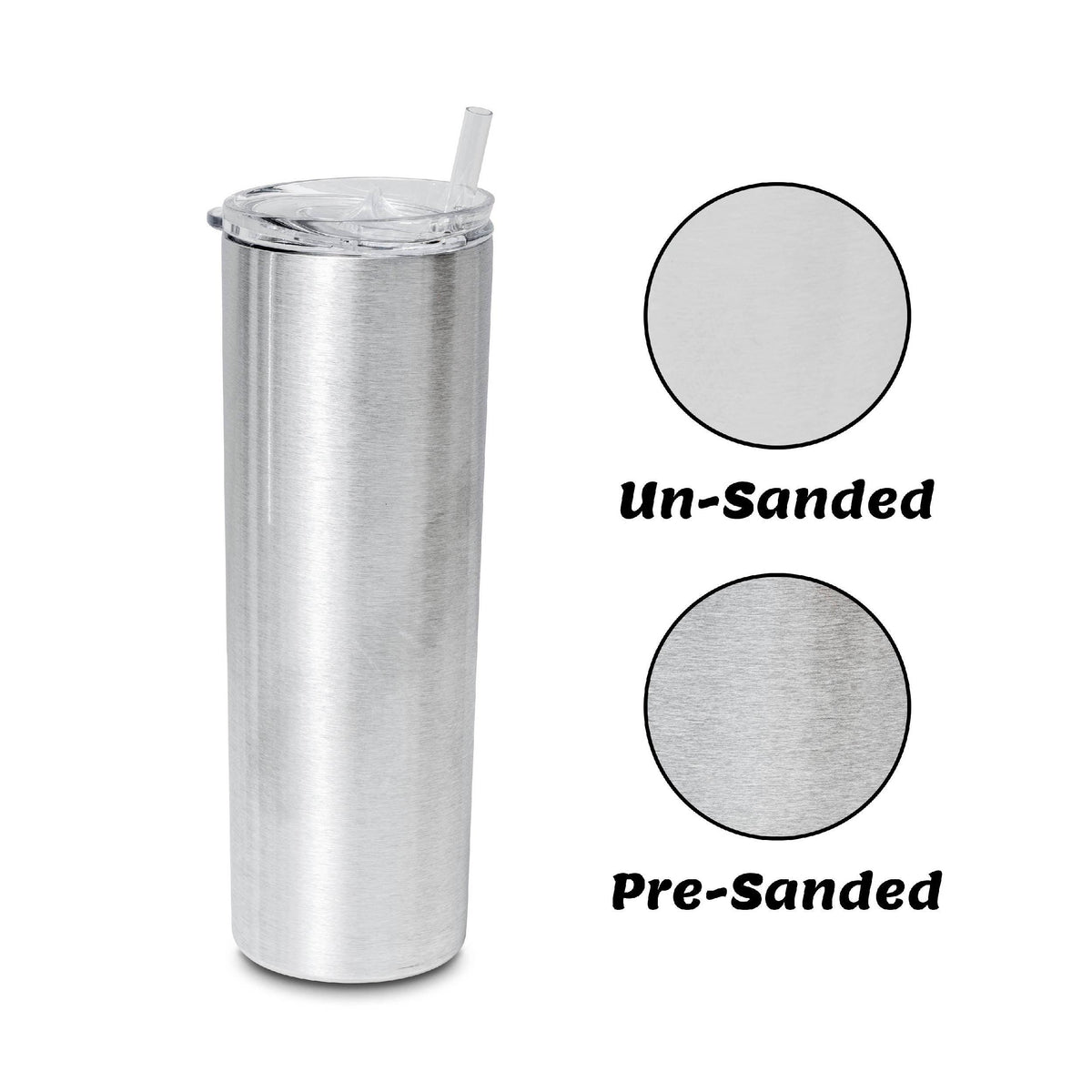 Pre-Sanded 30oz Skinny Tumbler - Clay Revolution