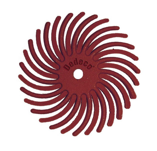 7/8" Radial Discs - Red 220 Grit 1/16" Arbor (12 pack) - Clay Revolution
