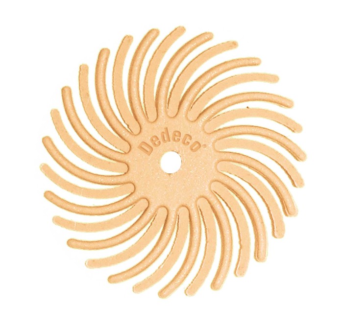 7/8" Radial Discs - Peach 6 Micron (Extra-Fine)  1/16" Arbor (12 pack) - Clay Revolution