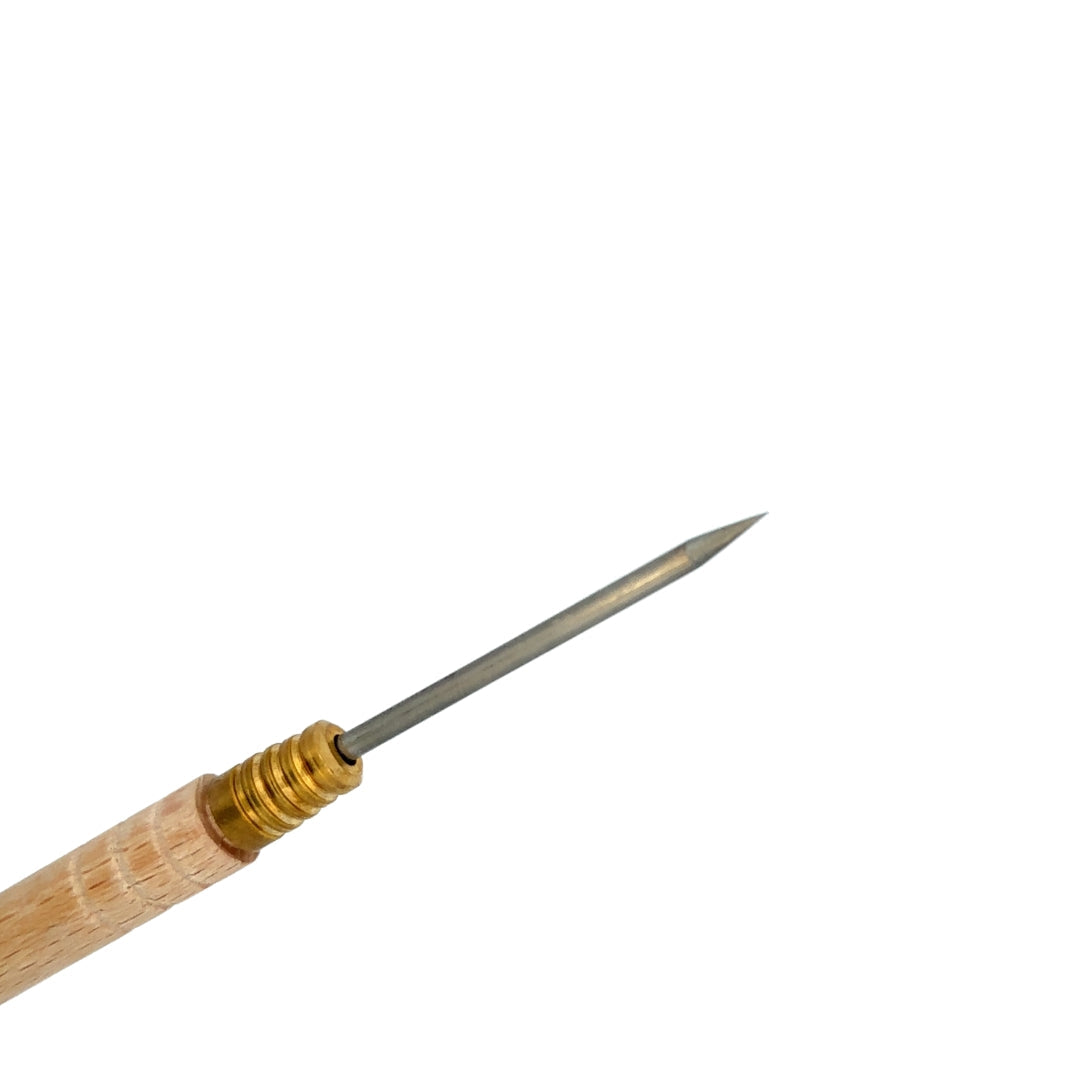 Large 3MM Titanium Solder Pick With Wooden Handle - Clay Revolution