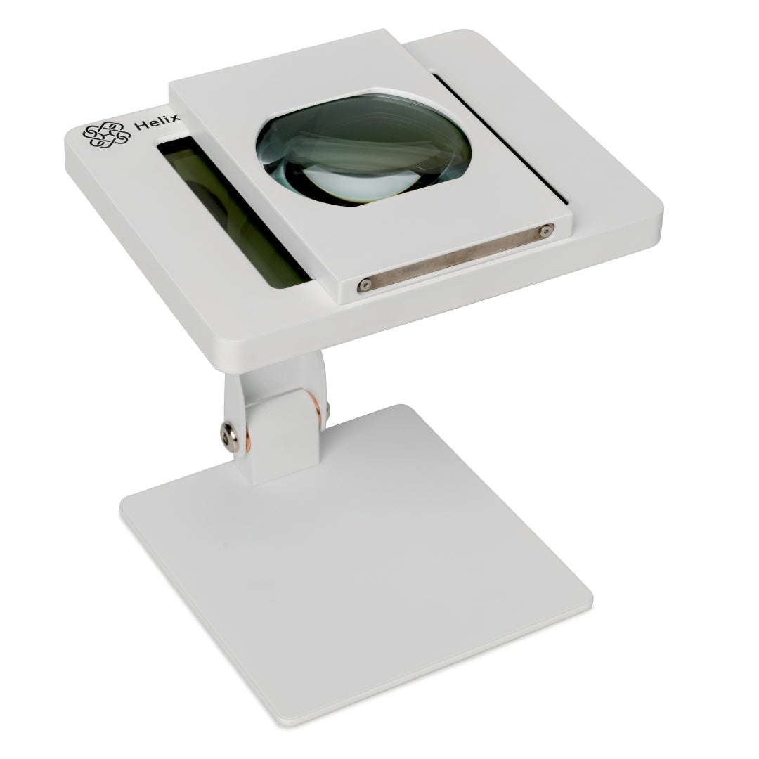 Auto Darkening Screen with Magnification, Foldable, for Permanent Jewelry Welders - Clay Revolution