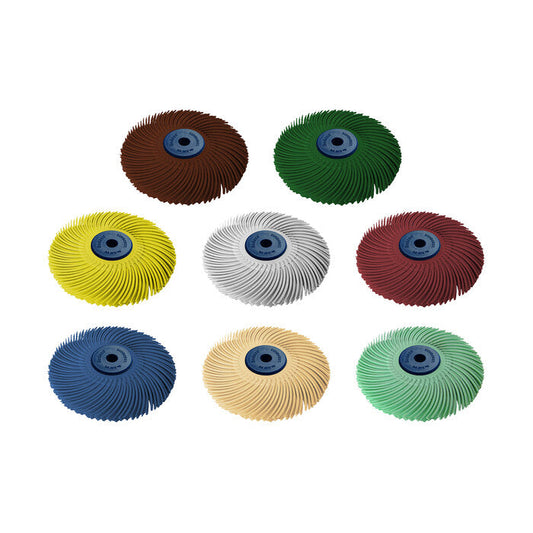 Dedeco® Sunburst® 3" 3-Ply Radial Bristle Disc Assortment - Clay Revolution