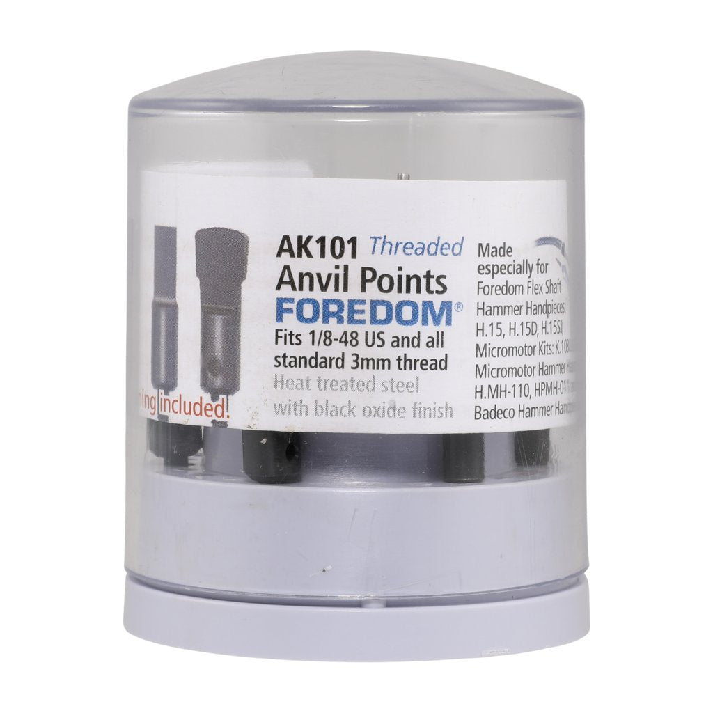 Threaded Anvil Points Foredom 6 Piece Kit - Clay Revolution