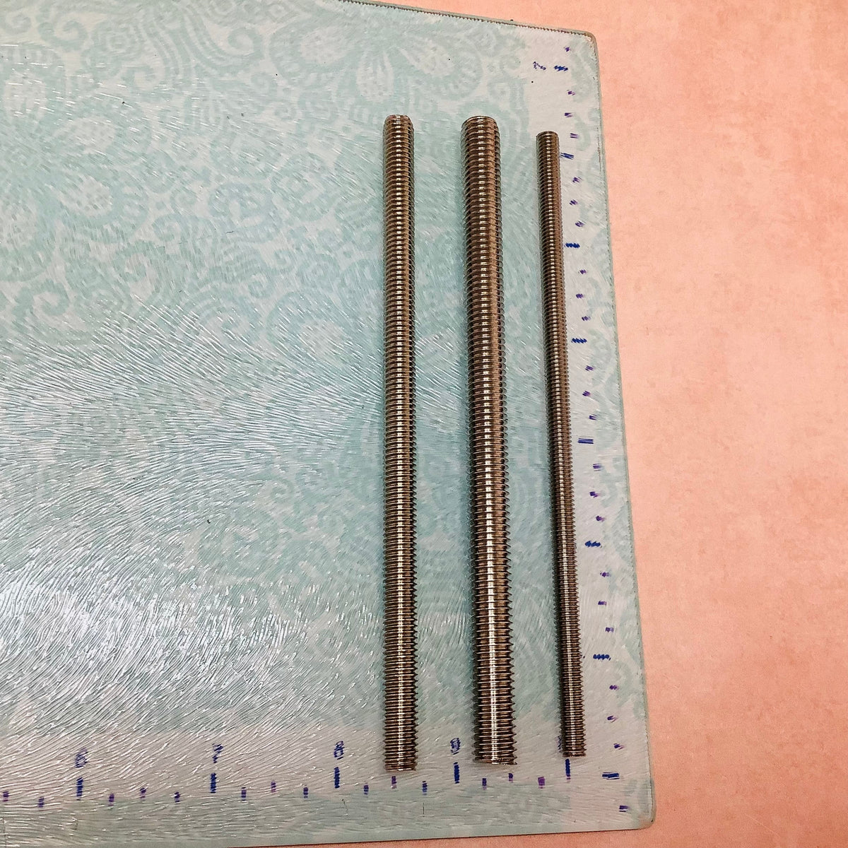 Metal Rods Set of 3 threaded Tools for polymer clay sculpting and texture wand - Clay Revolution