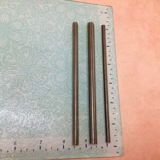 Metal Rods Set of 3 threaded Tools for polymer clay sculpting and texture wand - Clay Revolution
