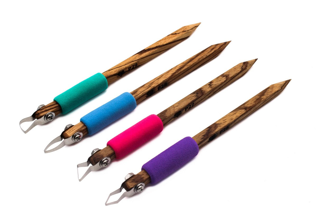 4-Piece Relief-Carving Tool Set 1 - Clay Revolution