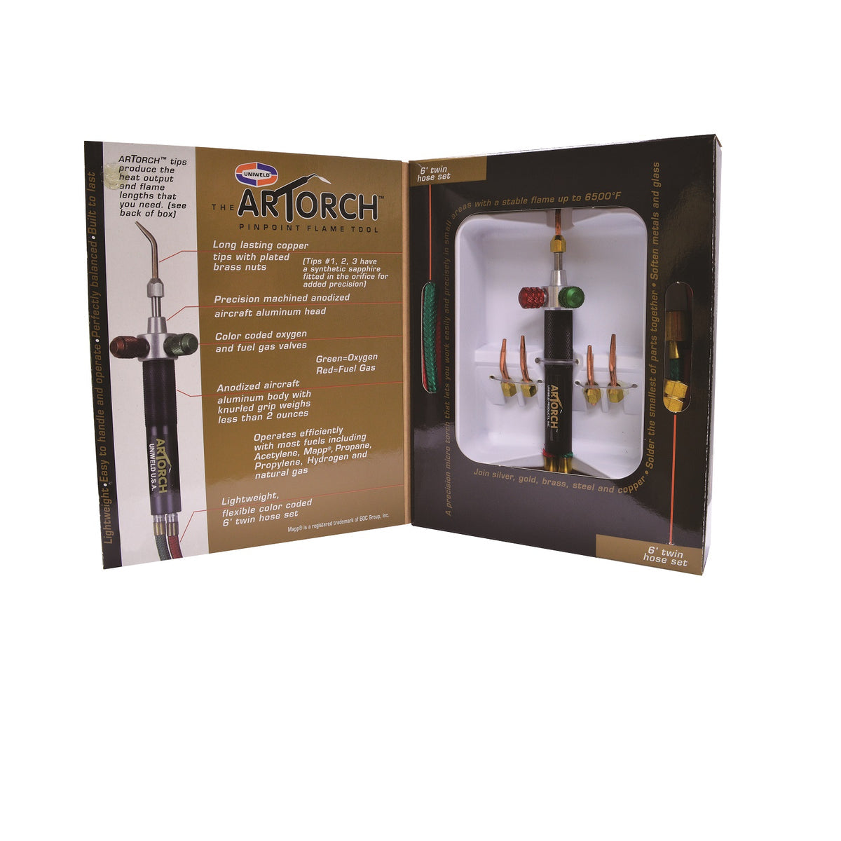 Uniweld ArTorch Pinpoint Flame Kit: Precision Torch for Jewelry, Art, & Professional Trades - Clay Revolution