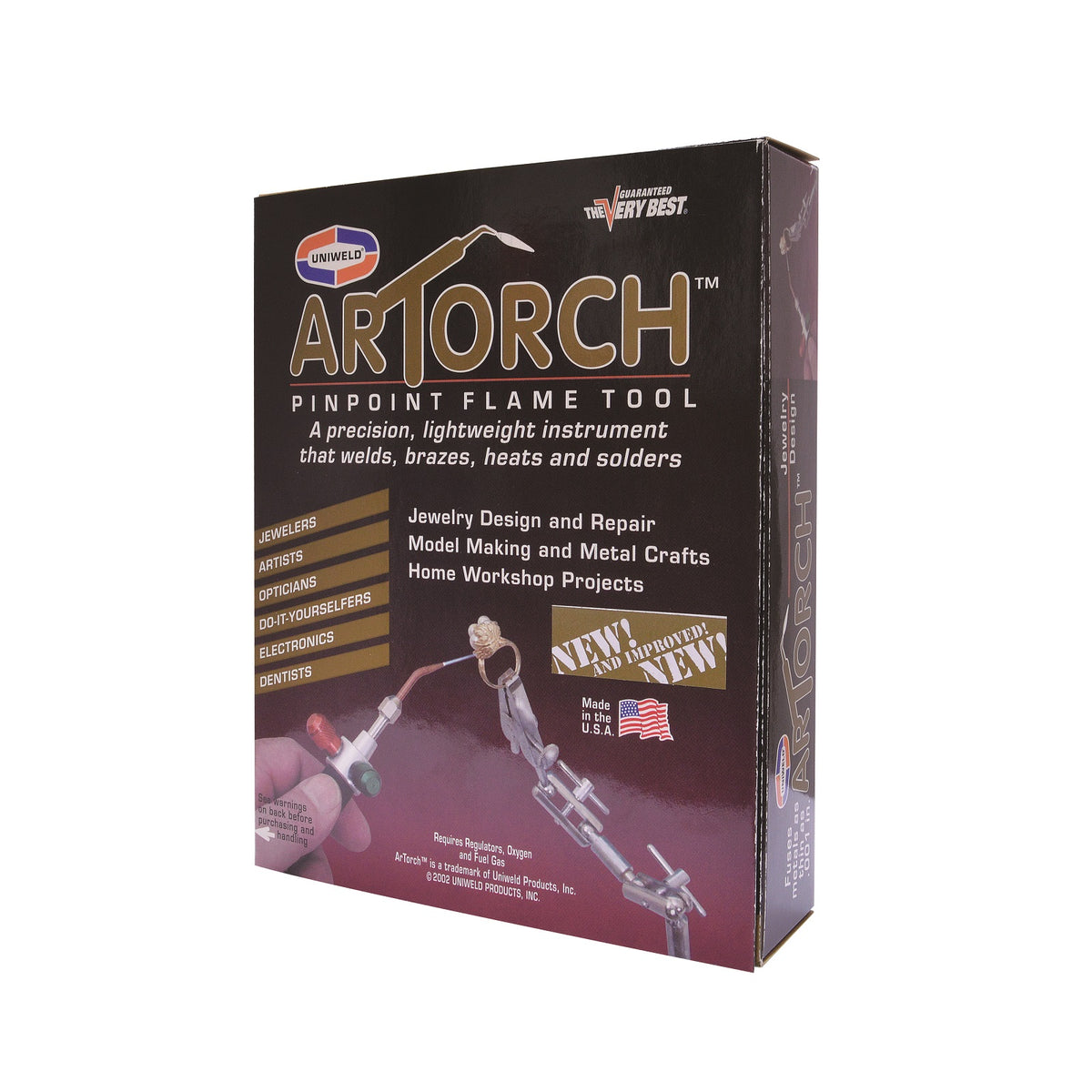 Uniweld ArTorch Pinpoint Flame Kit: Precision Torch for Jewelry, Art, & Professional Trades - Clay Revolution
