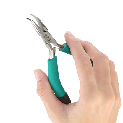 Grounded Bent Nose Pliers for Permanent Jewelry - Clay Revolution