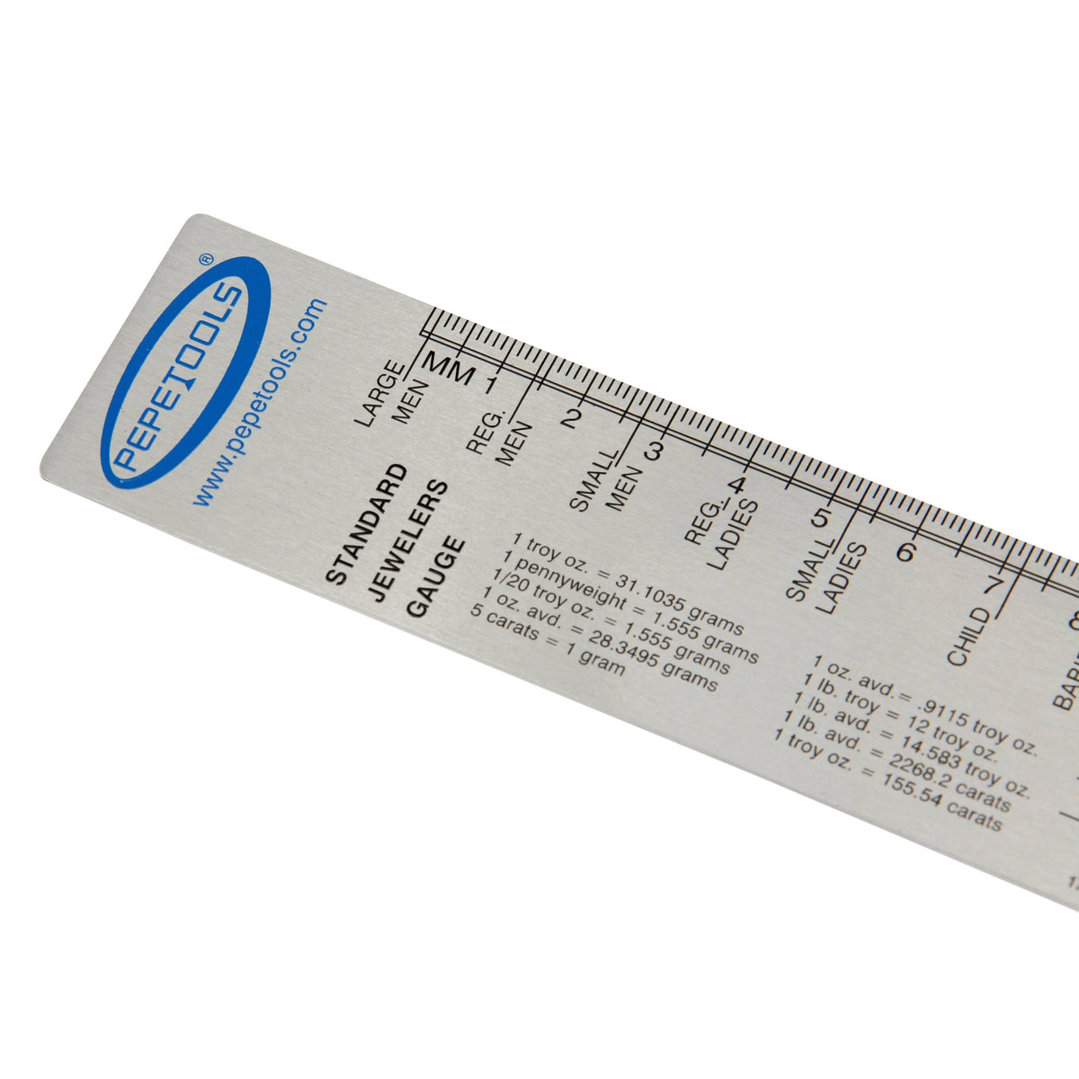 Standard Jeweler's Gauge Ruler – Ring & Bracelet Sizing Tool - Clay Revolution