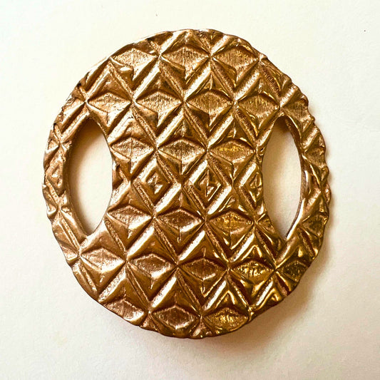 Bracelet Component-Artisan Made-Textured GEO design