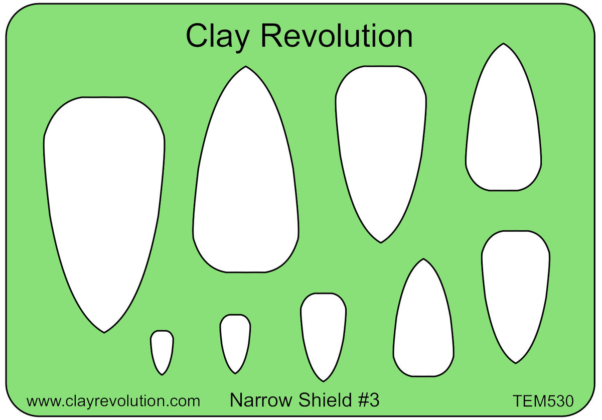 Narrow Shield #3 Template - Clay Revolution