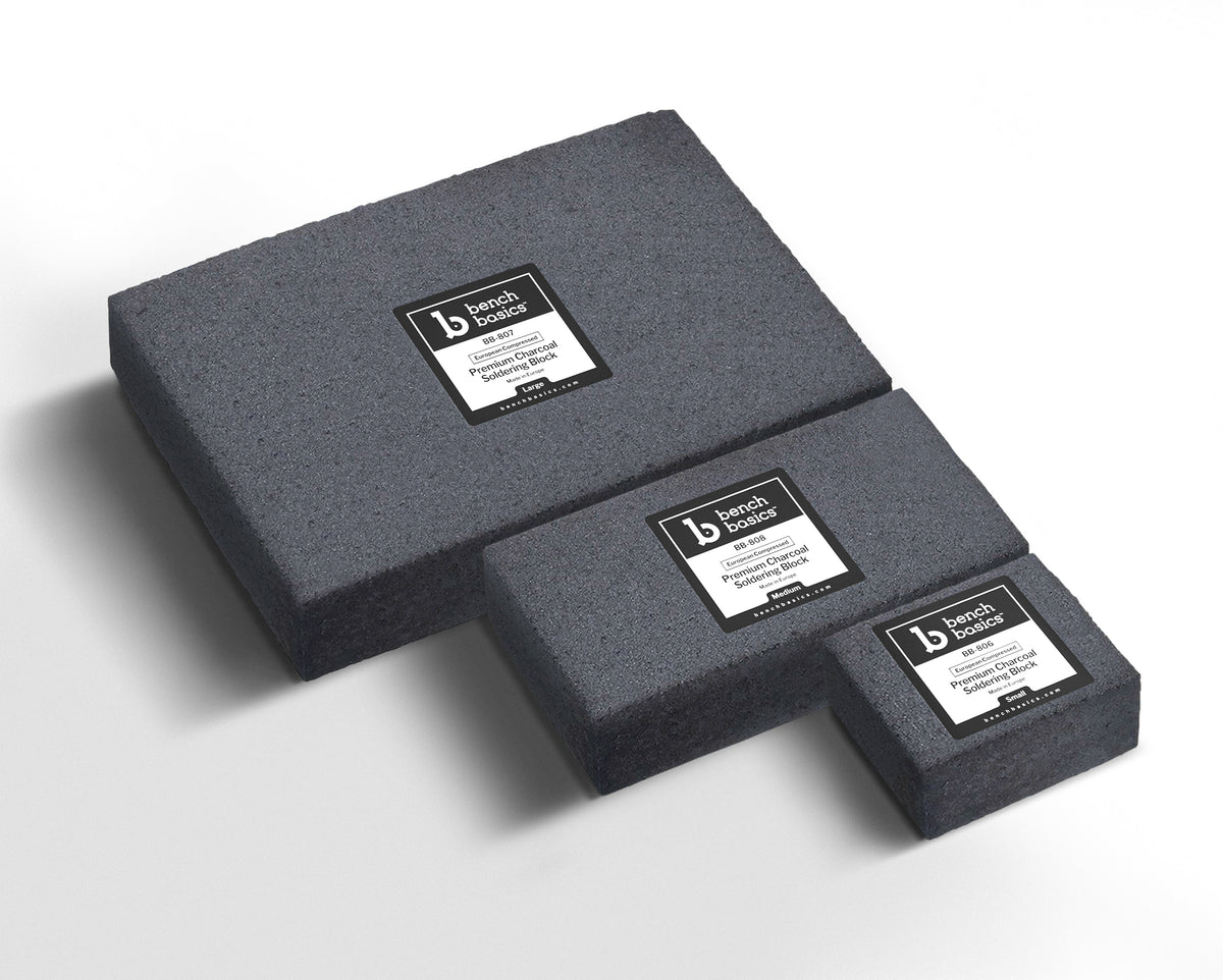 Hardened Charcoal Soldering Block, Compressed, European - Clay Revolution