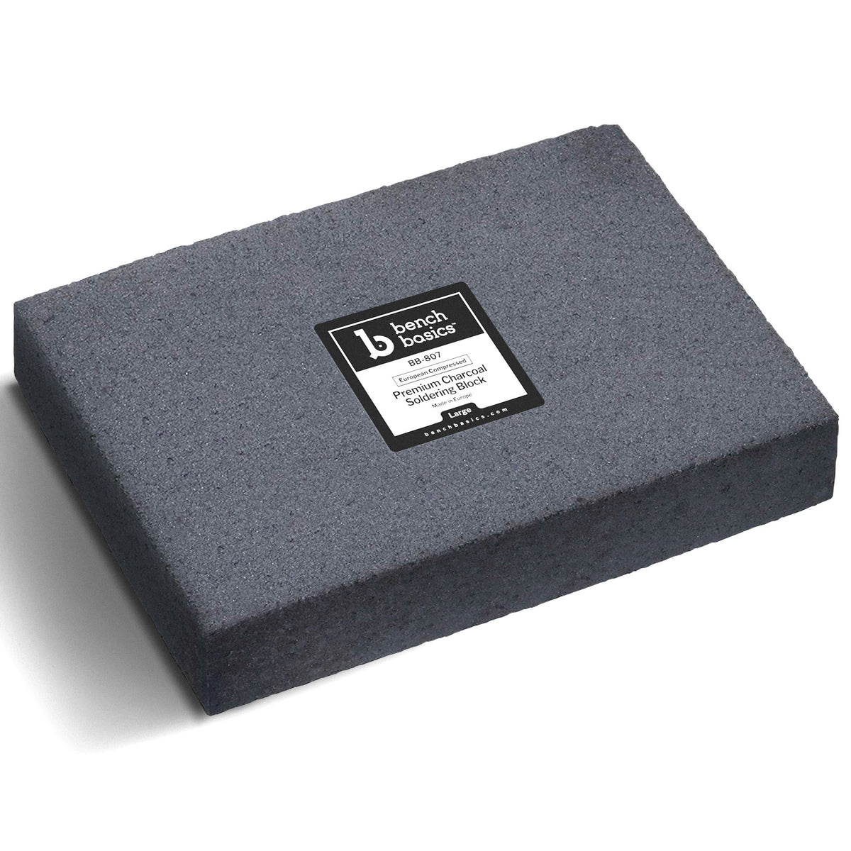 Hardened Charcoal Soldering Block, Compressed, European - Clay Revolution