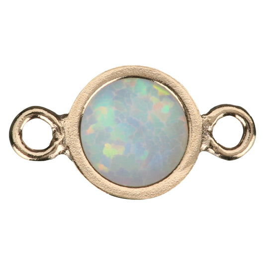Bella Opal Connecter in Gold Filled for Permanent Jewelry, 4mm, 14k Gold Fill