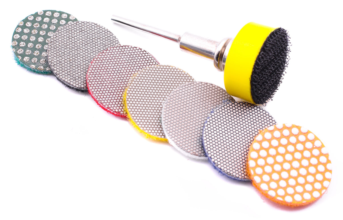 8-Piece Mini Circular Diamond Pad Set - Clay Revolution