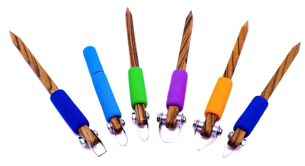 6-Piece Essentials Ceramic Carving Tools Set - Clay Revolution