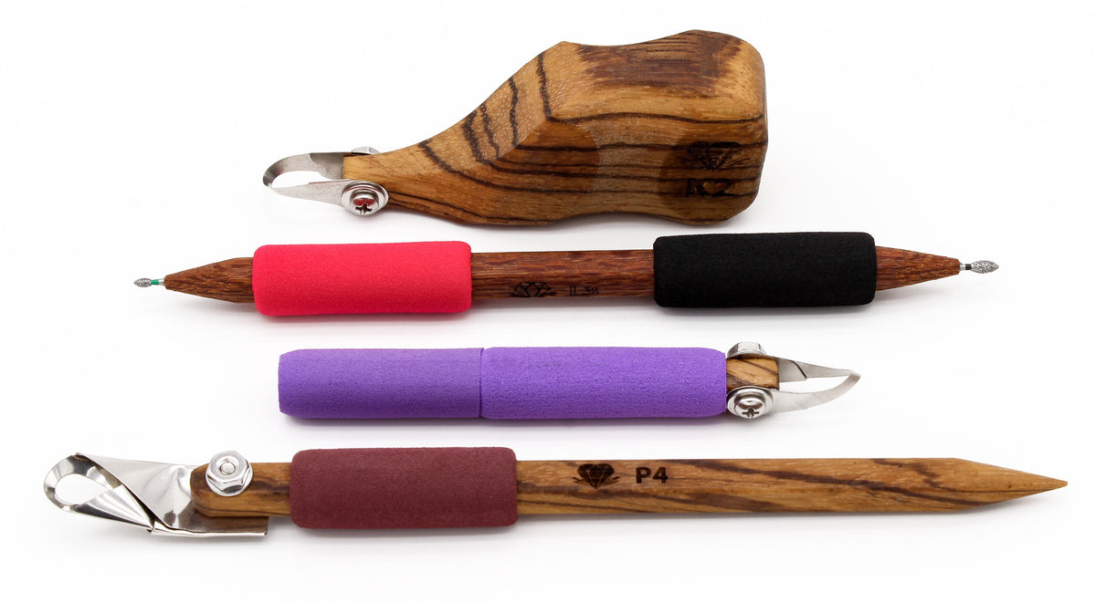 4-Piece Exotic Carving Tool Set - Clay Revolution