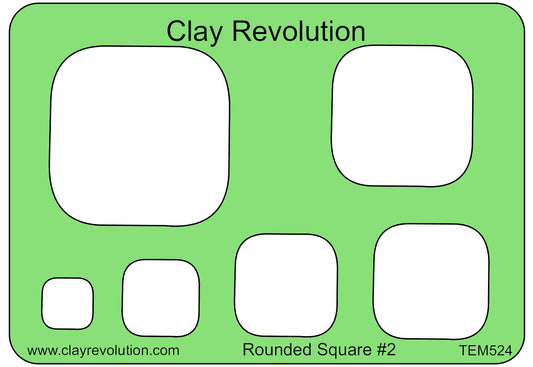 Rounded Square #2 Template - Clay Revolution
