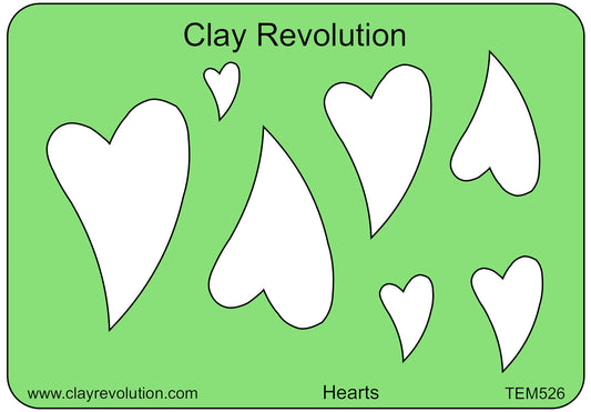Hearts Template - Clay Revolution