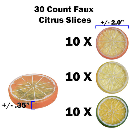 Faux Citrus Slices - Clay Revolution