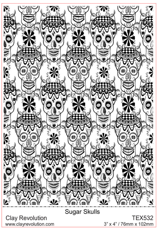 Sugar Skulls Texture Sheet - Clay Revolution