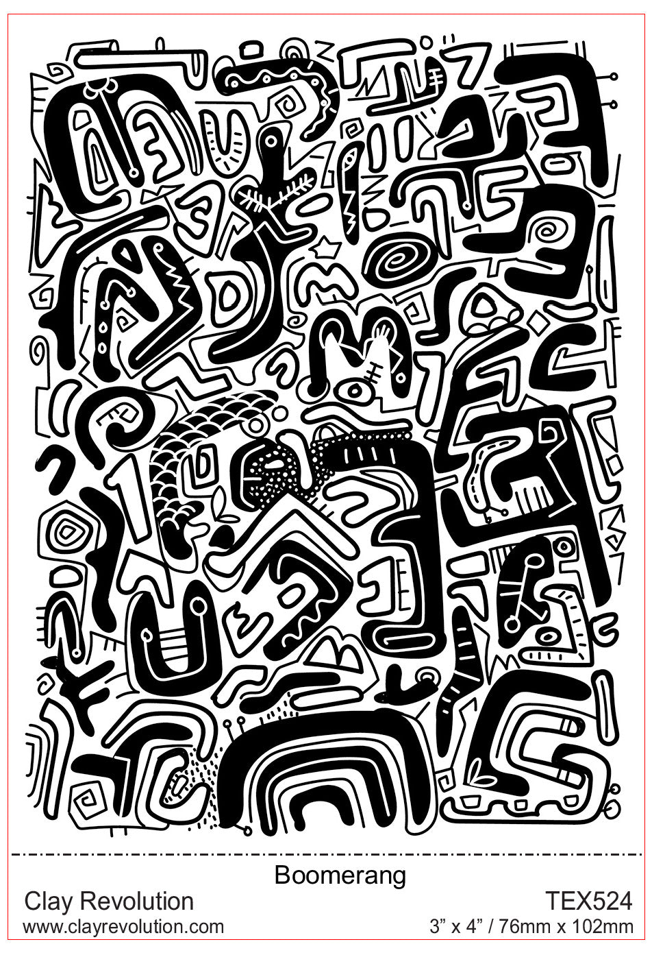 Boomerang Texture Sheet - Clay Revolution