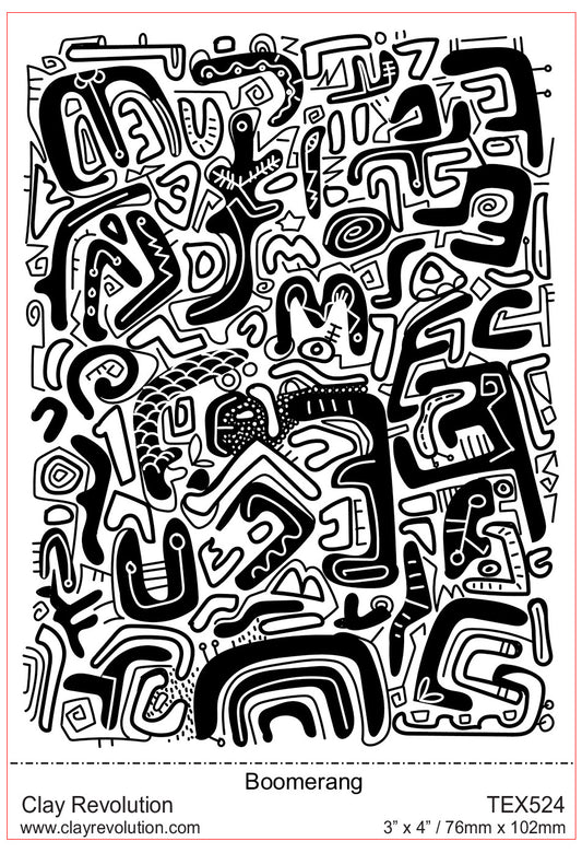 Boomerang Texture Sheet - Clay Revolution