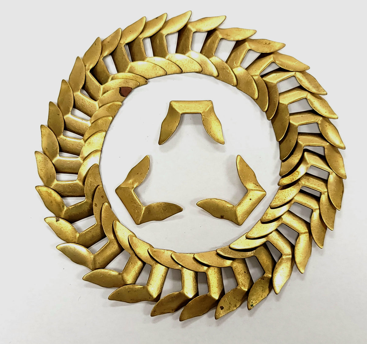 Brass Open Sided Trapezoid Component - Clay Revolution
