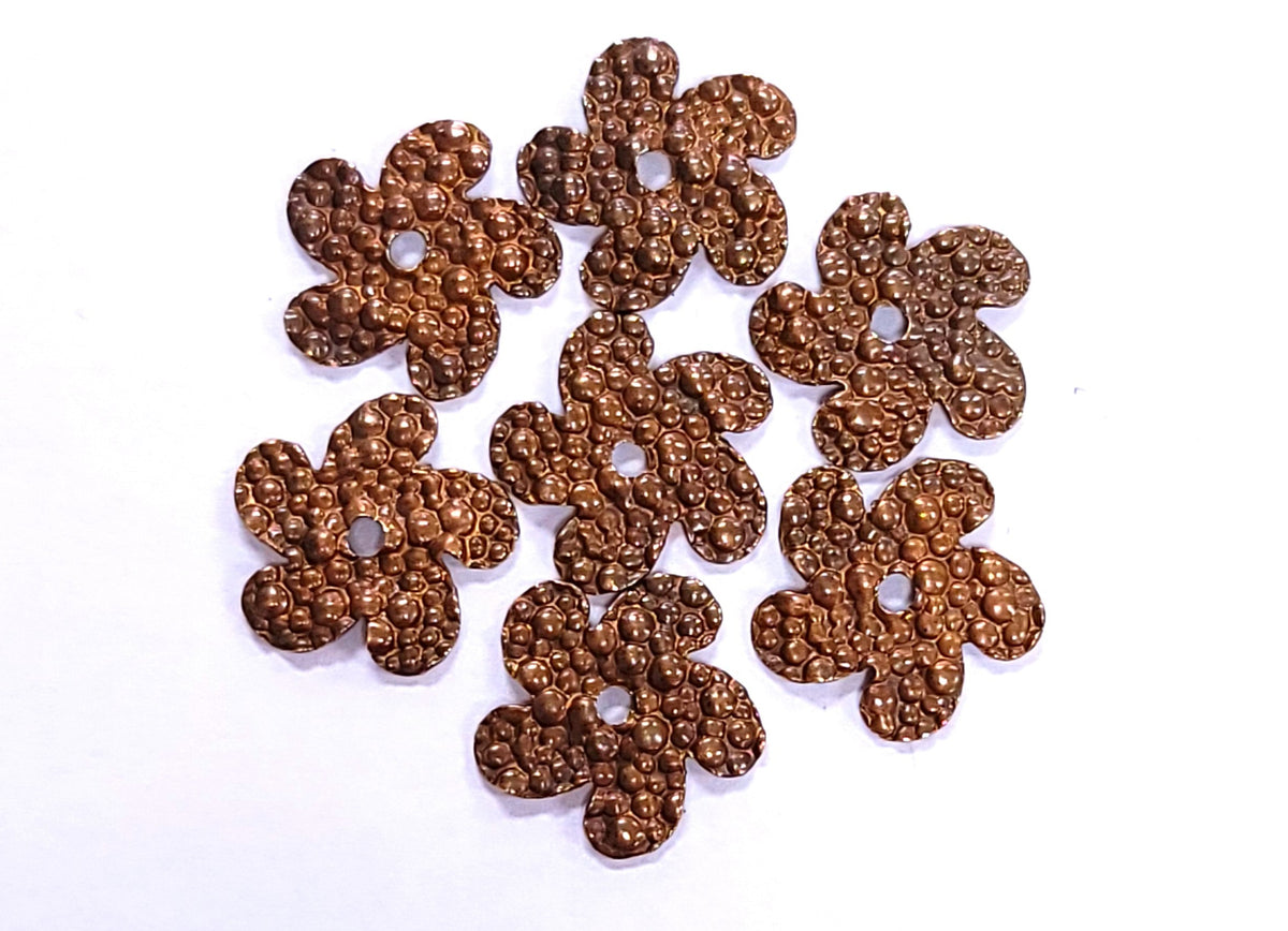 Brass Bumpy Flower Component
