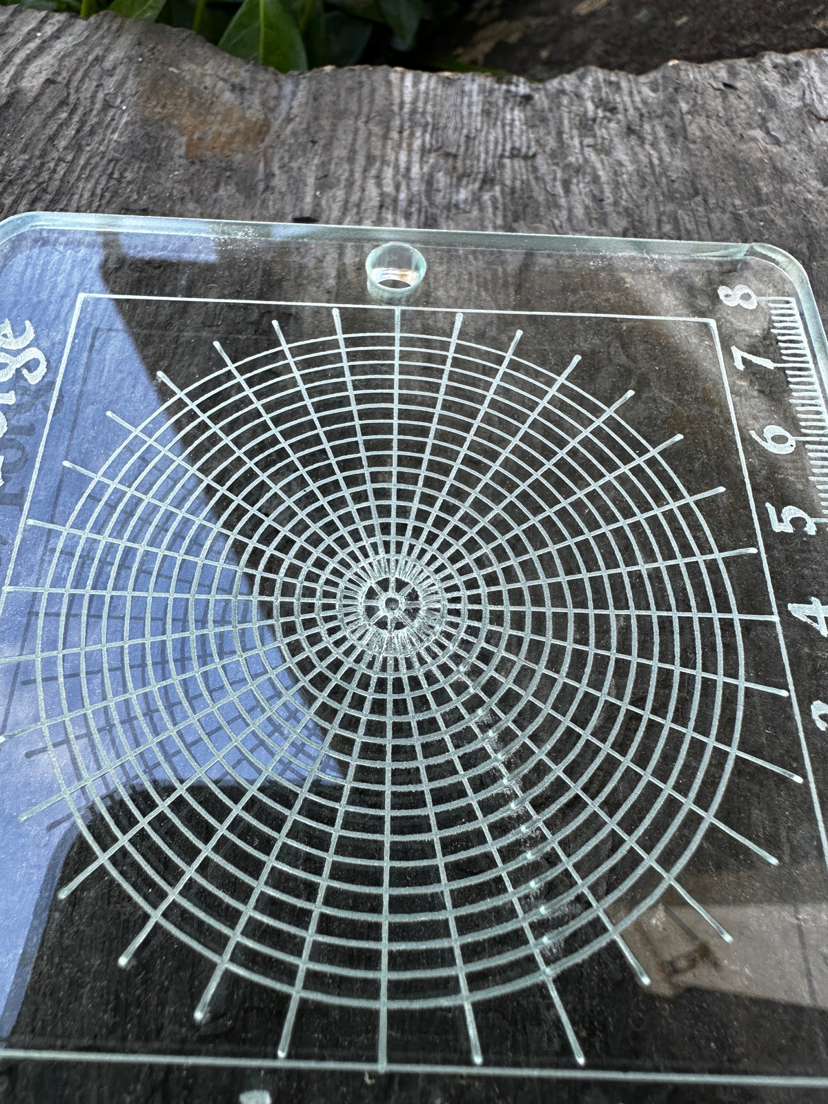 Circle pattern grid template (Acrylic) - Clay Revolution