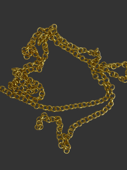 Chain: Gold-Plated Rolo 4mm
