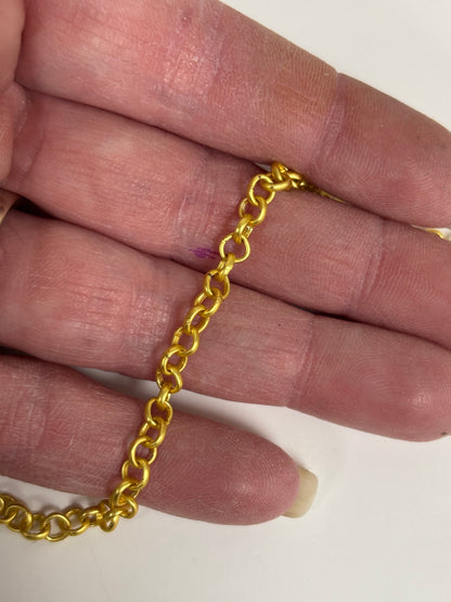 Chain: Gold-Plated Rolo 4mm