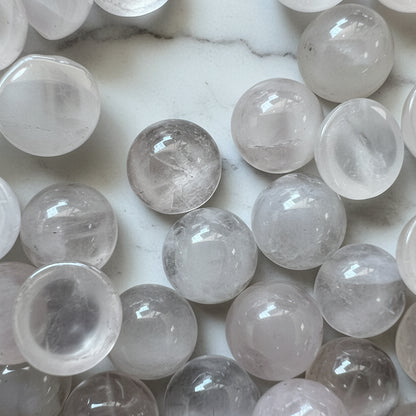 Rose Quartz Cabochon 8mm round pack of 62