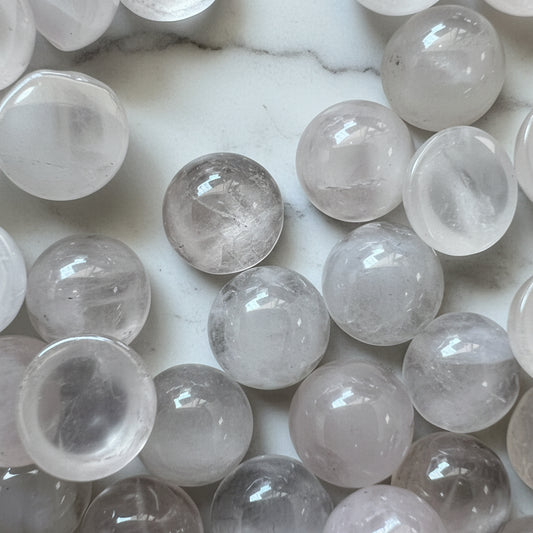 Rose Quartz Cabochon 8mm round pack of 62