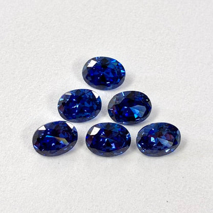 7x9mm Oval Tanzanite Cubic Zirconia